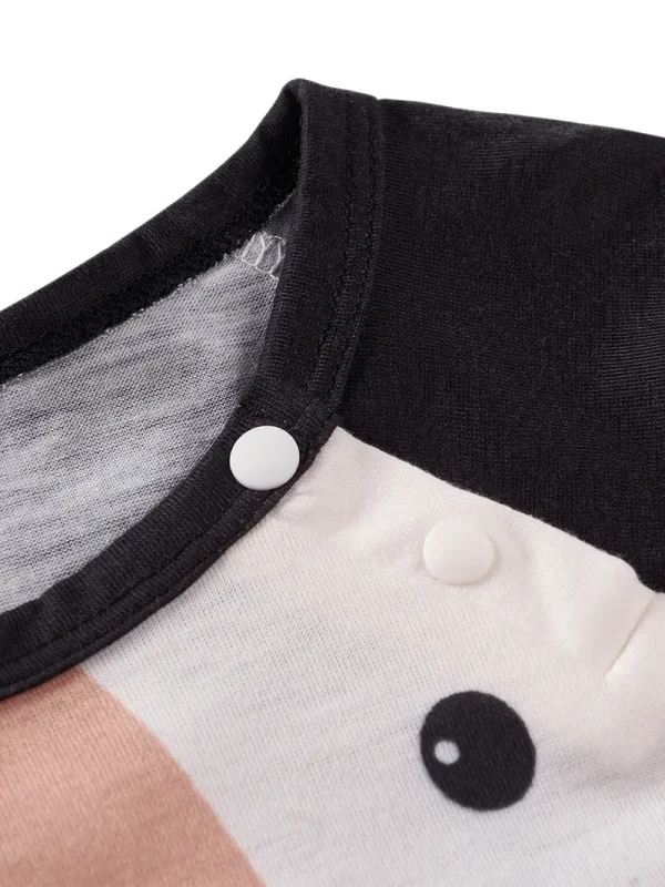 1pc LULUKAKA Baby Boys' Casual Penguin Print Romper, Cute Animal Pattern, Polyester 95% Spandex 5% Knit Fabric, Regular Fit, Spring/Summer Infant Bodysuit Shorts, for Outdoor - Image 3