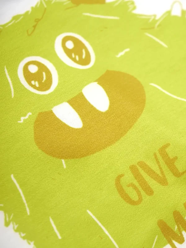 LULUKAKA Kids' Long-Sleeve Romper with Cute Cartoon Monster "Give Me a Hug" Print - Soft Polyester & Spandex Blend, Machine Washable, Round Neck - Perfect for All Seasons, Perfect for Outdoor - Image 4